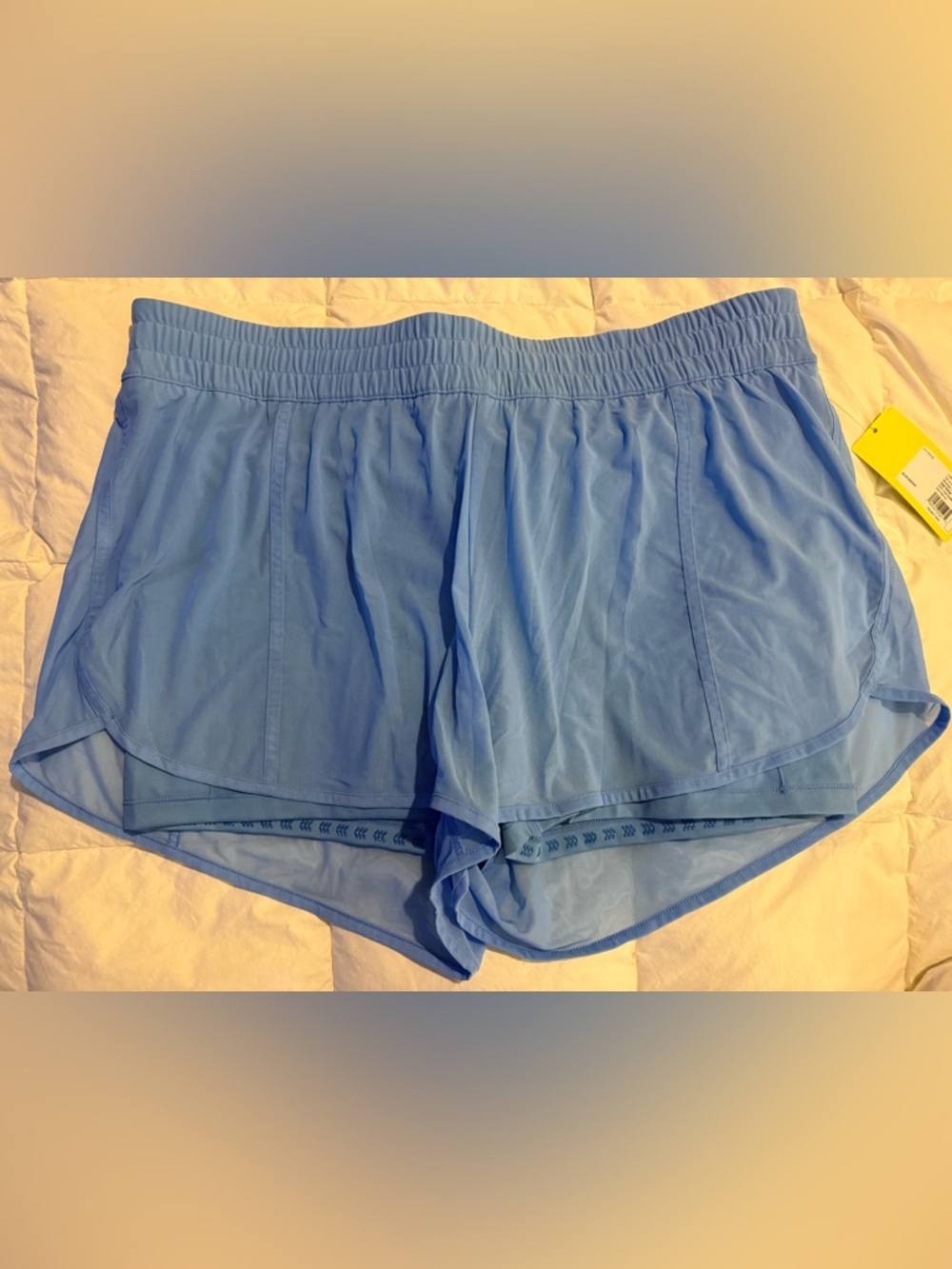 Plus Size 1X All-in-Motion Blue Athletic W/Brief Shorts Lightweight Run Train